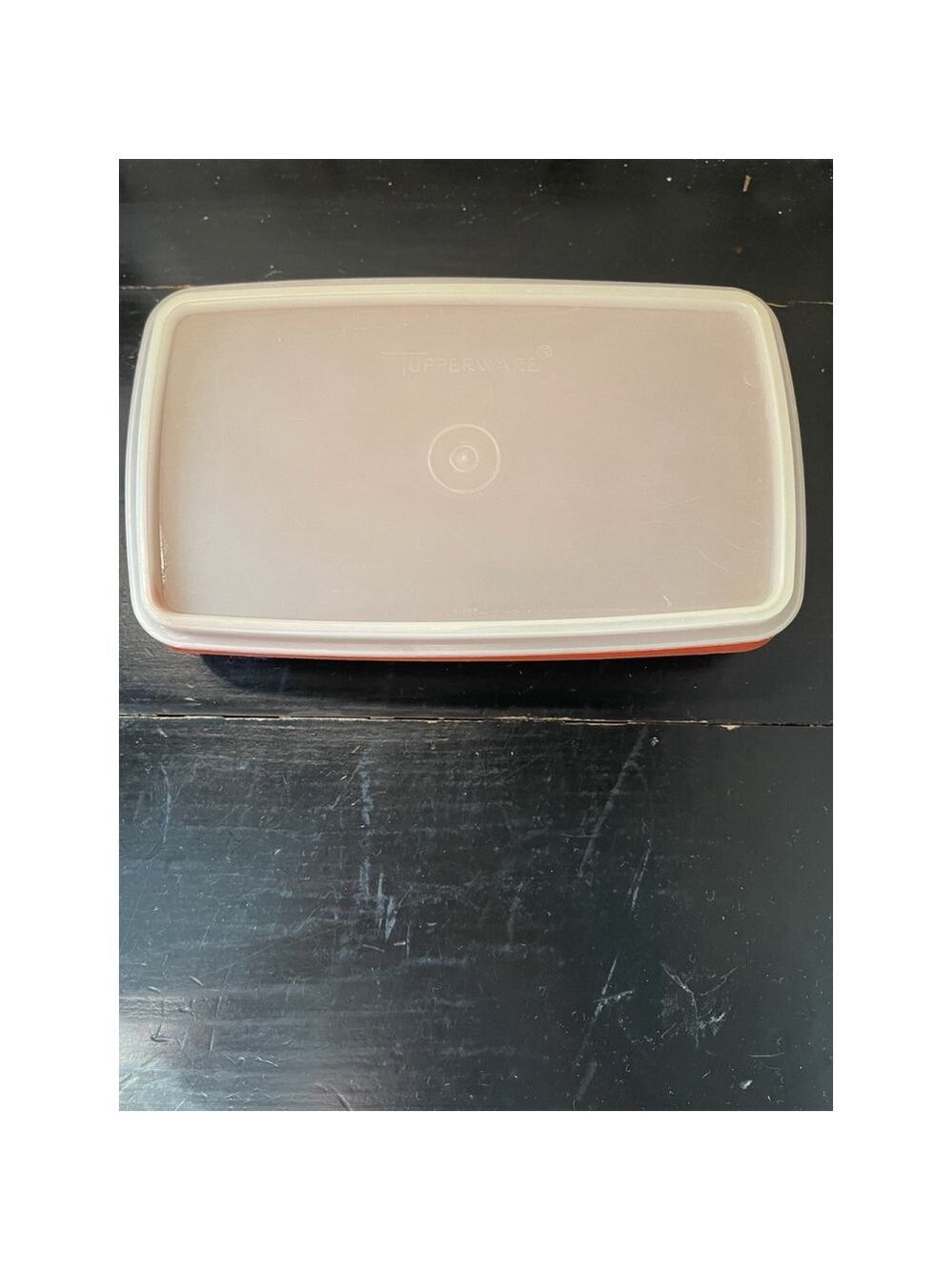 Vintage Tupperware Container Paprika Cold Cut Keeper 816-13 “5x9” - Picture 2 of 7